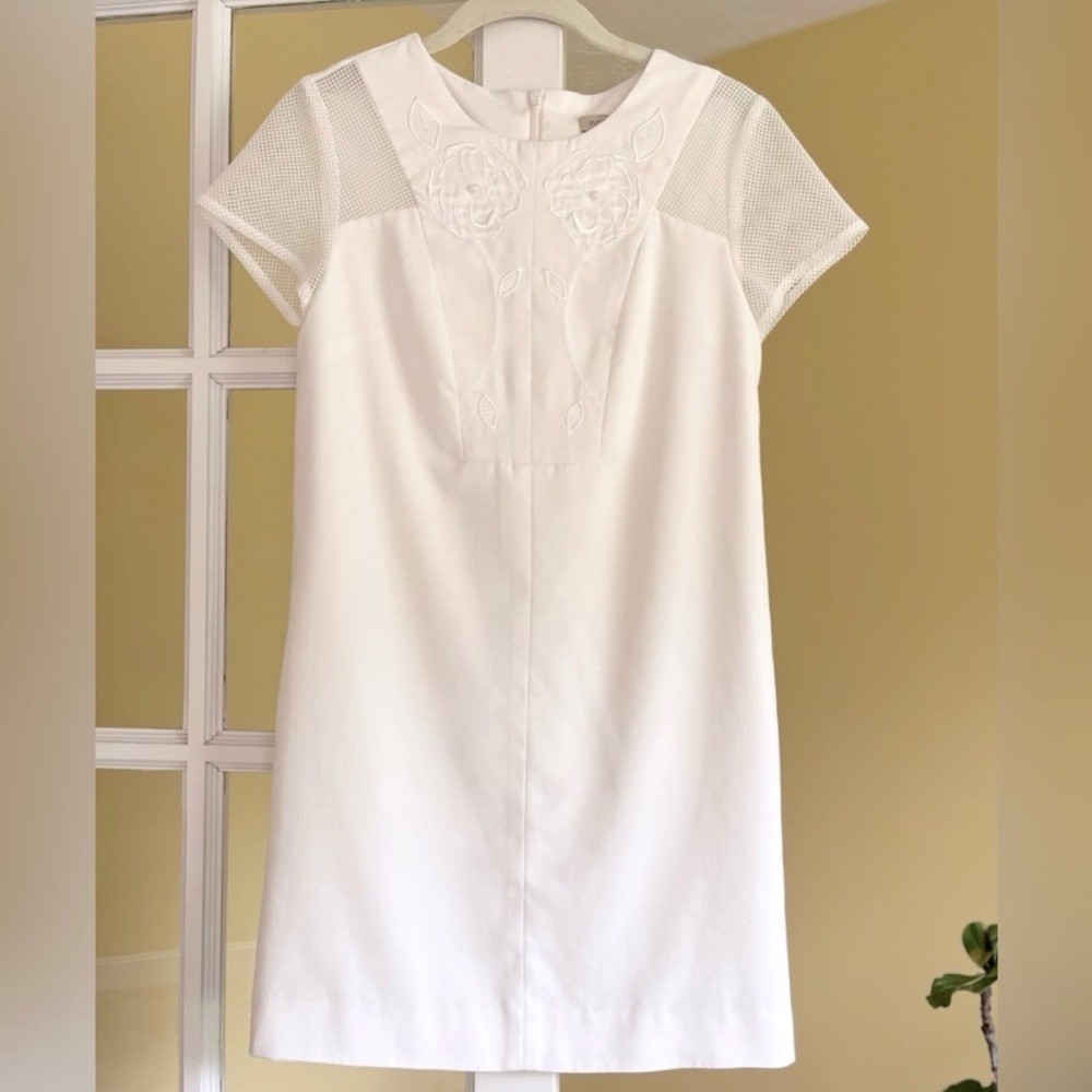 Ivy Moda Embellished White Mini Dress